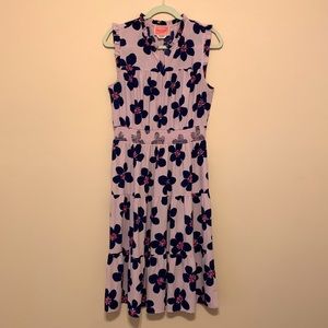 Kate Spade Lavender Floral Midi Dress